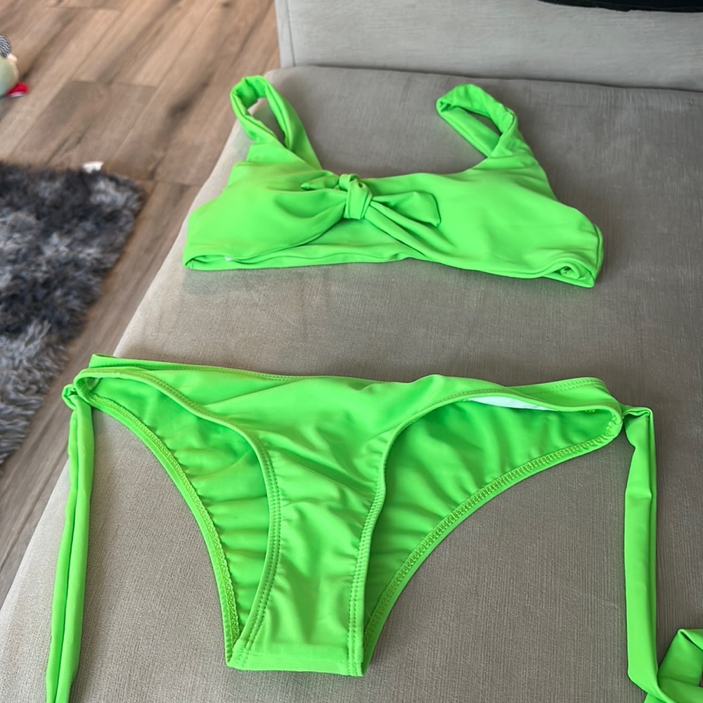 Brand new Lime green bathing suit